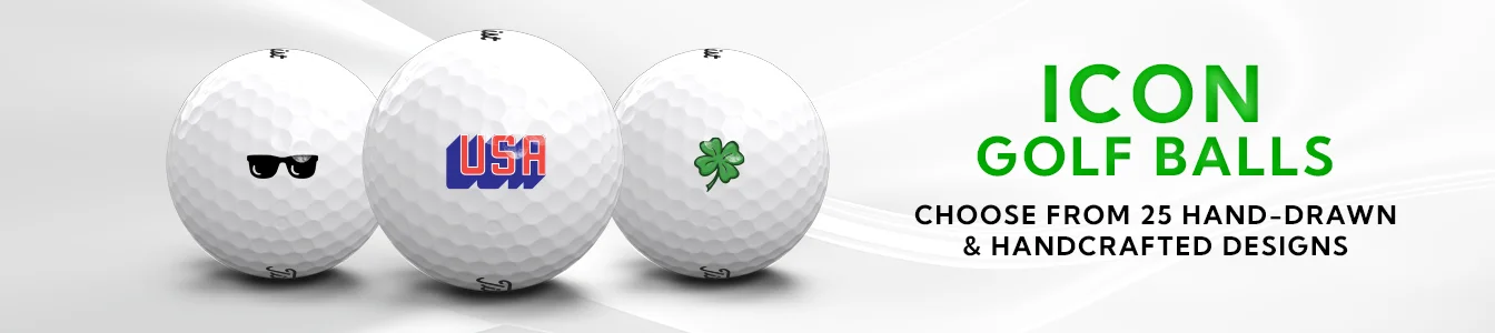 Icon Golf Balls | Choose from 25 Hand-Drawn and Handcrafted designs