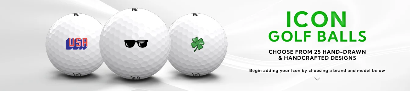 Icon Golf Balls | Choose from 25 Hand-Drawn and Handcrafted designs