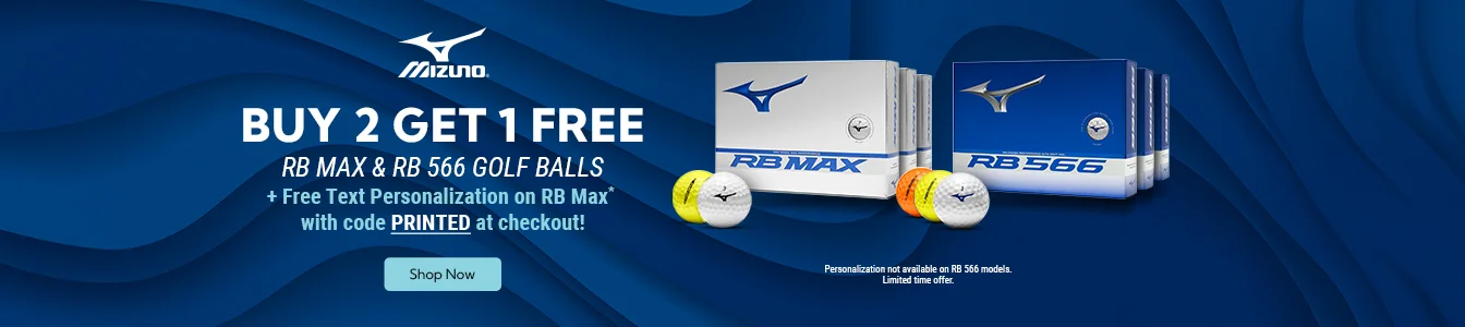 Mizuno RB Max & RB 566 Golf Balls Buy 2 Dozen Get 1 Free! Limited Time Offer.