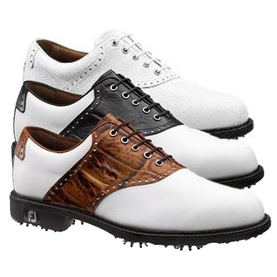 FootJoy Men's Icon Saddle Golf Shoes Manufacturer Closeouts Golfballs.com