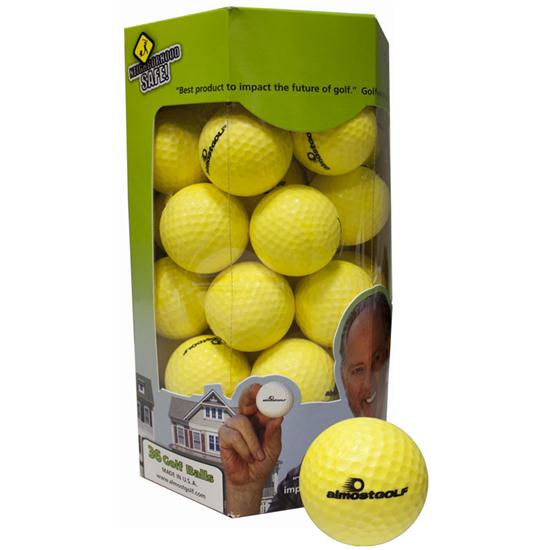 Almost Golf 36 Practice Ball Refill Pack Yellow