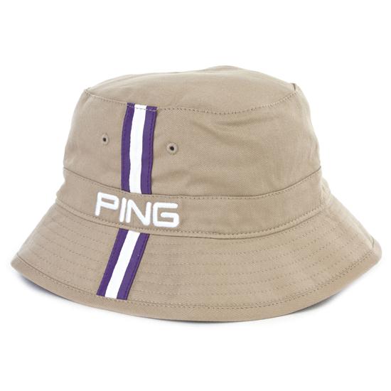 PING Men's Bucket Hat Khaki/Purple Small/Medium