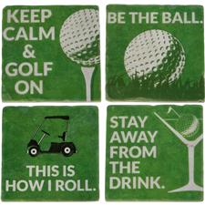 golf coasters for drinks