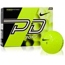 Nike Power Distance Soft Yellow Personalized Golf Balls 