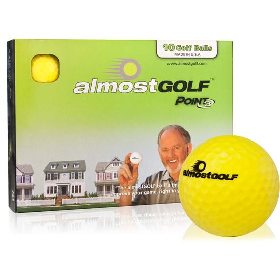Almost Golf 10 Ball Trial Pack Yellow Golf Balls