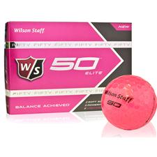 Wilson Staff Fifty Elite Pink Golf Balls 