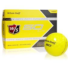 Wilson Staff Fifty Elite Yellow Golf Balls