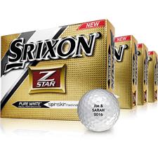 Srixon Z Star 4 Personalized Golf Balls - Buy 3 DZ Get 1 DZ Free