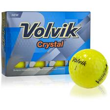 Volvik Crystal Yellow Monogrammed Golf Balls