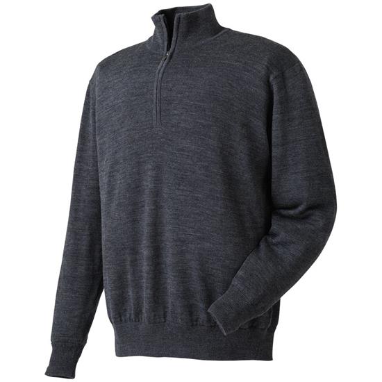 FootJoy Men's Performance Lined Half-Zip Solid Sweater - Heather ...