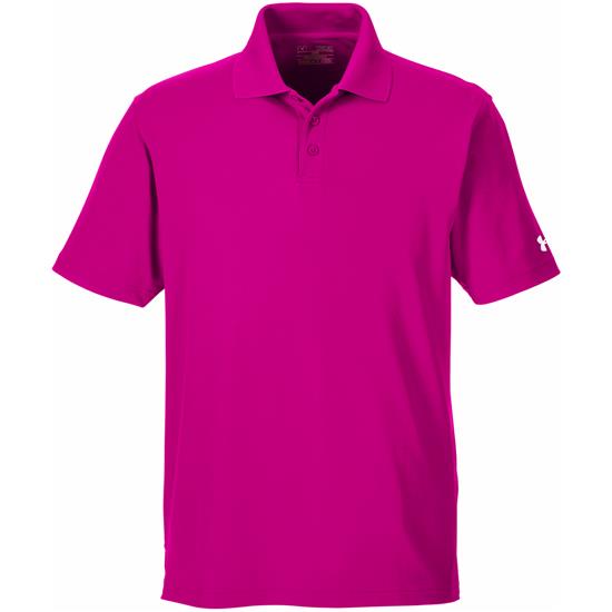 pink under armour polo