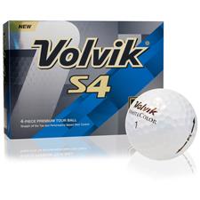 Volvik White Color S4 Monogrammed Golf Balls
