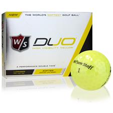 Wilson Staff Duo Yellow Golf Balls 