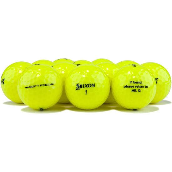 Srixon Soft Feel Tour Yellow Logo Overrun Golf Balls