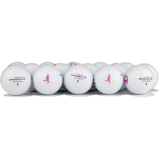 Pinnacle Gold Ribbon Logo Overrun Golf Balls for Women
