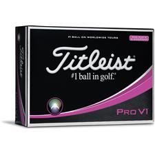 Titleist Pro V1 Pink Monogrammed Golf Balls