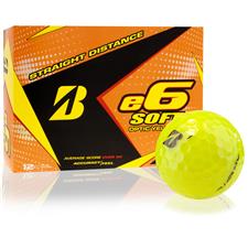 Bridgestone e6 Soft Yellow Monogrammed Golf Balls 