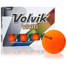 Volvik Vivid Matte Orange Personalized Golf Balls