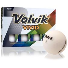 Volvik Vivid Matte White Personalized Golf Balls