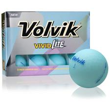Volvik Vivid Lite Blue Personalized Golf Balls 