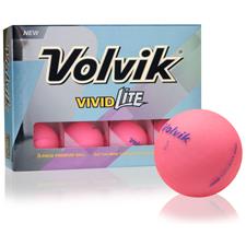 Volvik Vivid Lite Pink Personalized Golf Balls