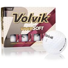 Volvik Vivid Soft White Personalized Golf Balls