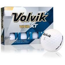 Volvik Vivid XT Matte White Personalized Golf Balls