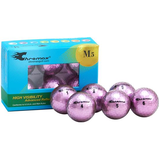 Chromax Metallic Purple Personalized M5 Golf Balls