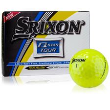 Srixon Q-Star Tour 2 Yellow Personalized Golf Balls