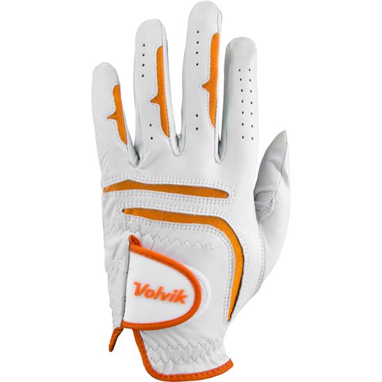 Volvik Tour Golf Glove White/Orange XSmall LH