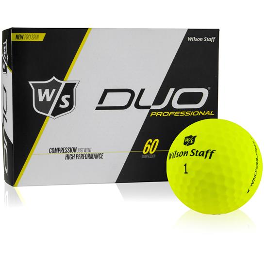 Wilson Staff Duo Professional Yellow Golf Ball 