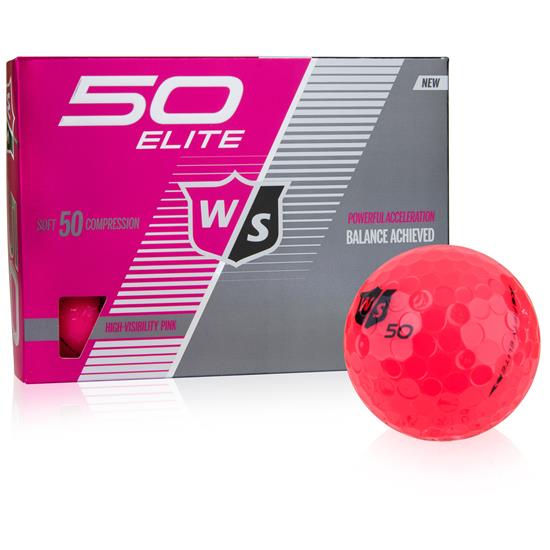 Wilson Staff Fifty Elite Pink Golf Balls