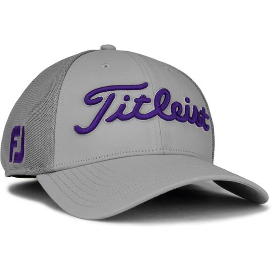 purple golf hat