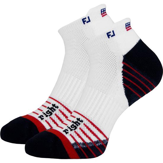 FootJoy Men's TechSof Tour Flag Sock - 2-Pair - Red-White-Blue ...