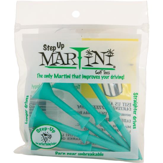 Martini Step Up Tees 3 1/4 Inch Aqua 5 CT