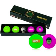 Volvik Vivid Golf Ball Gift Set - Marvel Hulk