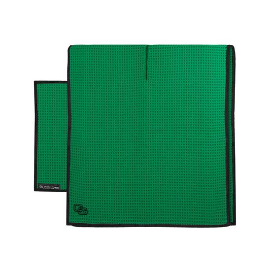Club Glove Microfiber Custom Logo Caddy Towel GreenBlack