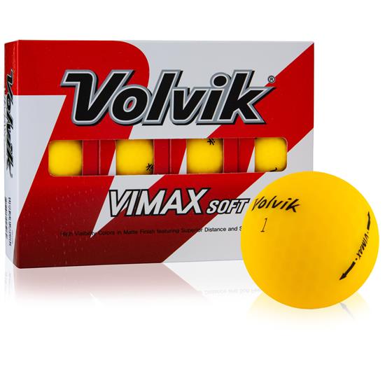 Volvik Vimax Soft Matte Yellow Golf Balls Golfballs Com