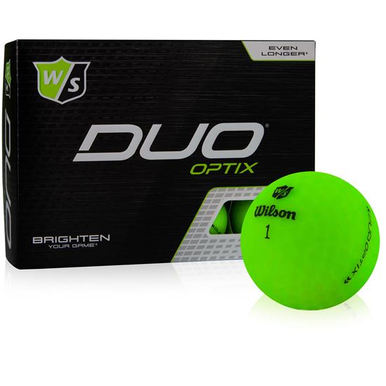 Wilson Staff Duo Soft Optix Green Personalized Golf Balls