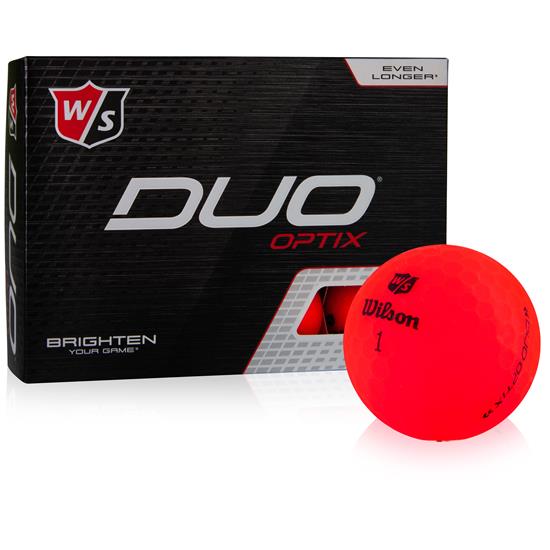 Wilson Staff Duo Soft Optix Red Personalized Golf Balls