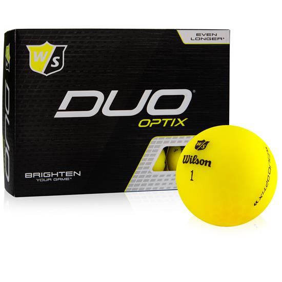 Wilson Staff Duo Soft Optix Yellow Personalized Golf Balls