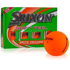 Srixon Soft Feel 2 Brite Orange Monogram Golf Balls