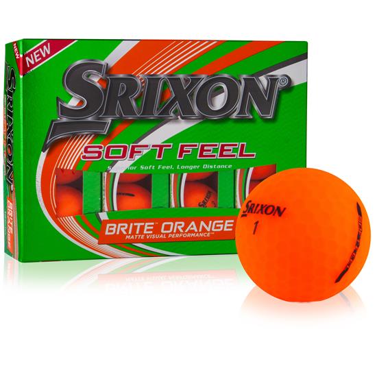 Srixon Soft Feel 2 Brite Orange Personalized Golf Balls