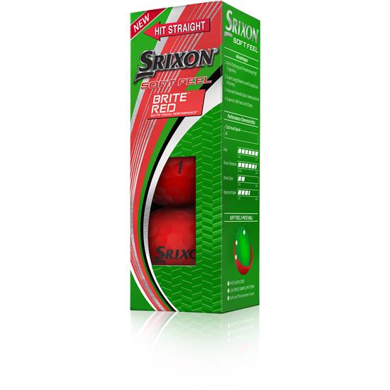 Srixon Soft Feel 2 Brite Red Golf Balls