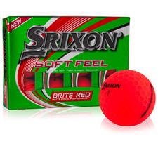 Srixon Soft Feel 2 Brite Red Personalized Golf Balls