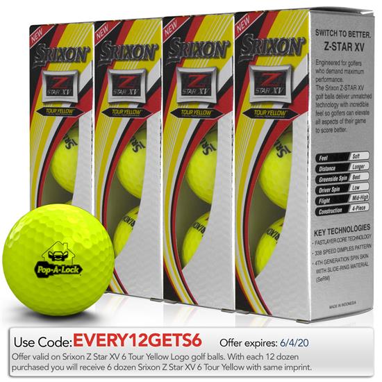 Srixon Z Star XV Yellow Golf Balls Sleeves Only
