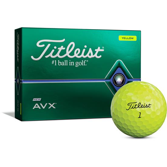 Titleist AVX Yellow Personalized Golf Balls