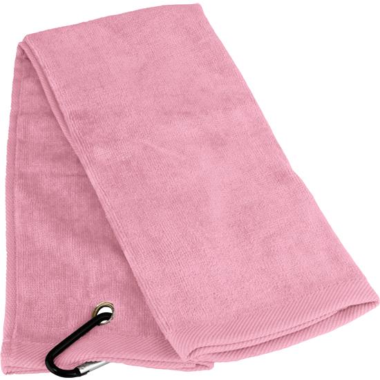 TriFold Personalized Golf Towel Pink