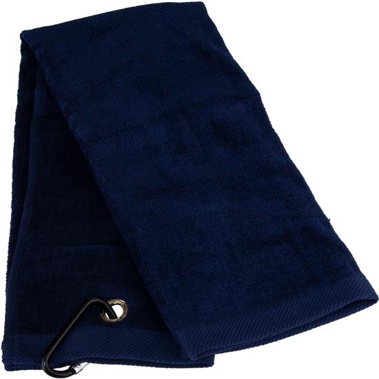 Tri-Fold Personalized Golf Towel - Navy Golfballs.com