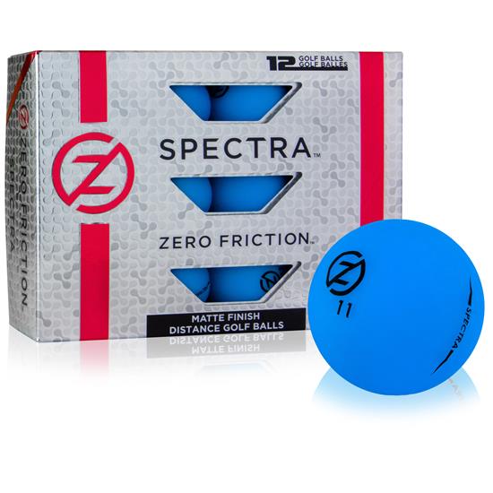 Zero Friction Spectra Matte Neon Blue Golf Balls